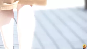 DLEE-504 05 Public toilet voyeur: laser beam pee stream. Powerful urine axis draws various curves