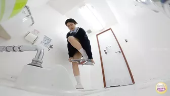 DLSL-438 03 Girls’ school toilet broke down and overflowed with piss. Grossed out urination voyeur