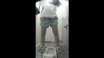 15385506 Looking into the Japanese style toilet of beautiful women from the front, AllPiss, PissRIP