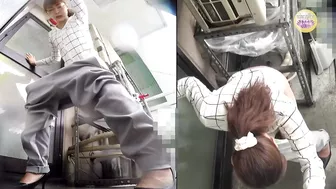 DLSL-190 01 Office ladies wetting panic. Emergency pissing on veranda. VOL.3