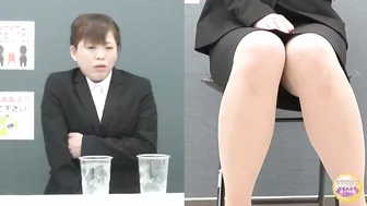 DLSL-518 02 Drinks were mixed with aphrodisiacs and diuretic ingredients during interview. Girls enduring pleasure and urge to urinate