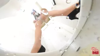 DLFF-199 03 Liquid farts and peeing sounds in the silince. Office ladies peeing on toilet. VOL. 2