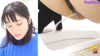 DLEE-715 05 Japanese style toilet voyeur: female urine laser beams striking inside the toilet tank. VOL. 8