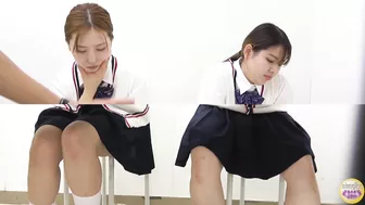 DLSL-602 02 Female student with the urge to urinate, had to peeing in males staff toilet