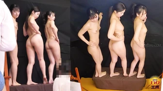 DLEE-766 03 Beautiful models leaked pee during group drawing in painting class.