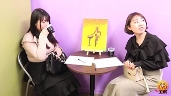 DLEE-766 06 Beautiful models leaked pee during group drawing in painting class.