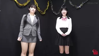 DLFF-669 02 Pee-holding matches: schoolgirl vs office lady.