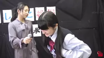 DLFF-669 05 Pee-holding matches: schoolgirl vs office lady.