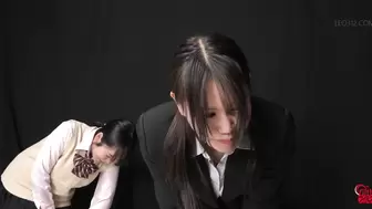 DLFF-669 01 Pee-holding matches: schoolgirl vs office lady.