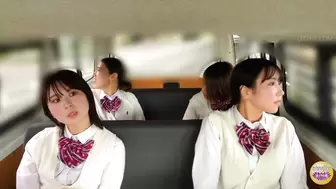 DLSL-627 01 Schoolgirl panics and pisses herself in a moving vehicle.