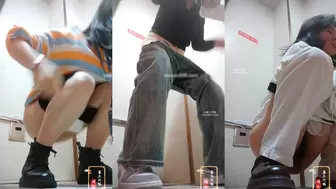 Beautiful Women in The Mall Toilet, Amateur Collection, PissRIP
