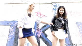 Nikki + Nina Claire - Pissing scene