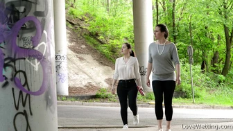 Delia + Valentina Ross - Pissing scene