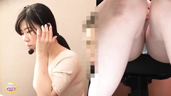 DLSL-639 05 Hidden camera call center. No leaving! Peeing while dealing with a complaint.