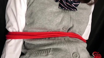 DLFF-701 04 Fully restrained peeing woman - Panties soaked in shame