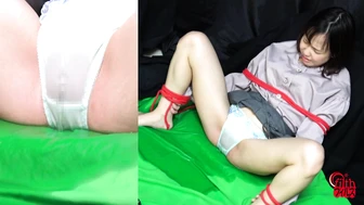 DLFF-701 04 Fully restrained peeing woman - Panties soaked in shame