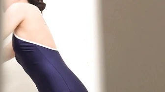 DLSL-651 01 Dash schoolgirl swimsuit pee leak toilet 4