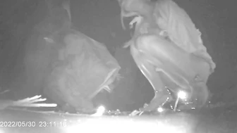 Domestic outdoor urination masterpiece, emergency urination, clear dialogue 17V