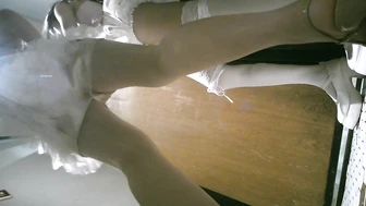 Two superb loli girls are good friends so they always pee together! 2V