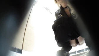 Panoramic Front Shot of the Best Hairless Girl Inserting a Sanitary Tampon