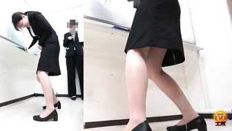 DLEE-834 01 Hidden camera schoolgirl intern pees