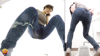 DLEE-133 Voyeurism: Peeing while on the phone in a rush to the toilet