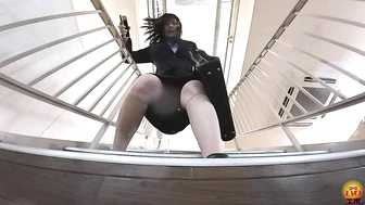 DLEE-844 01 Big blunder: Neat and clean office lady urinates explosively while on the job