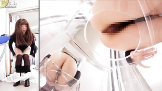 OJHI-786 03 Extreme Urination in a Western-Style Toilet: Buttocks Edition 2 - Buttocks Viewed Through a One-Way Mirror, JAV Collection, PissRIP