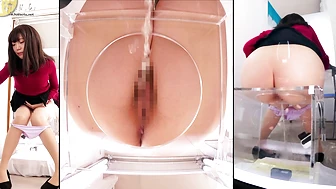 OJHI-807 04 Extreme Urination in a Western-Style Toilet - Part 4: Buttocks Viewed Through a One-Way Mirror, JAV Collection, PissRIP