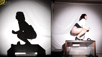 OJHI-821 01 Real-life silhouettes – shadow puppets depicting urination