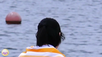 DLSL-676 02 Hidden camera footage from a beach house: Running into the toilet and urinating naked (4)