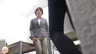 DLSL-378 06 Office Ladies Denied Toilet And Wet Themselves