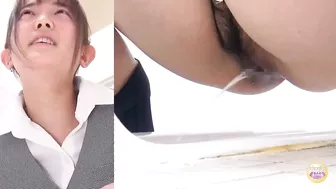 DLSL-522 01 Group of office ladies enduring urge to piss during the meeting and fighting for the turn to pee in the toilet