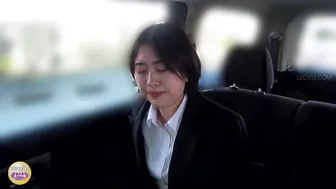 DLSL-527 02 Wet trouble in a car with a harsh boss. Women pissing on the highway in a business car