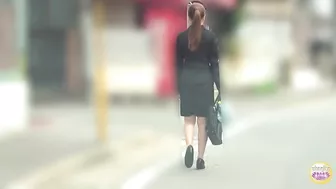 DLSL-543 01 Shameful urine leakage record of a rookie office lady during car trip