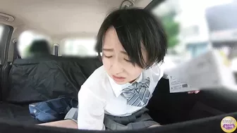 DLSL-587 05 Highway traffic jam, schoolgirls leaking pee in the car