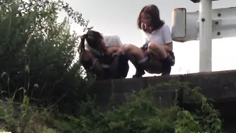 DLSL-019 02-2 Elementary school girls students joint urination Superb viewing spot! (Uncensored)