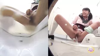 DLSL-131 03 Mischievous peeing voyeur - school girl’s toilet overflowed with piss!