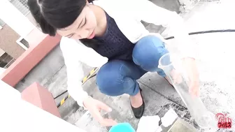 DLFF-218 01 Ladies standing piss! Shy urination in standing position VOL 2