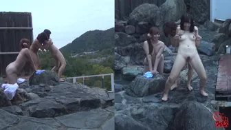 DLFF-249 02 Best girlfriends relaxing at Onsen. Friendly outdoor bath and urination, Videos Public Sex, PissRIP