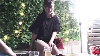 DLFF-303 01 I saw a woman peed herself in the beer garden