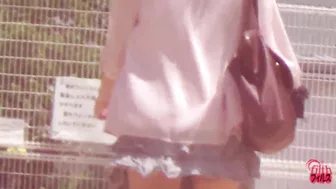 DLFF-054 03 Double view outdoor peeing voyeur. Girls urinating in standing position!