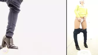 DLSL-027 05 Women jumping into the toilet cabin on the edge of the bladder limit