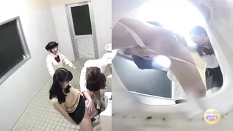 DLSL-123 03 Girls school students pissing standing up in boy’s toilet