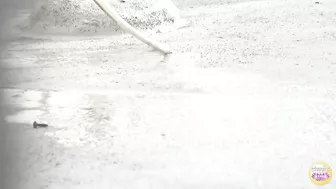 DLSL-353 04 Naughty office ladies mischief piss on the rooftop of the office building