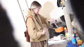 DLEE-365 01 Hidden camera in female dorm toilet. Nude urination