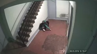 Russian teen peeing in stairwell, , PissRIP Russian teen peeing in stairwell, , PissRIP