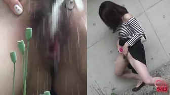 DLFF-112 [#2] 2015 Non-stoop outdoor compilation of women peeing standing up!